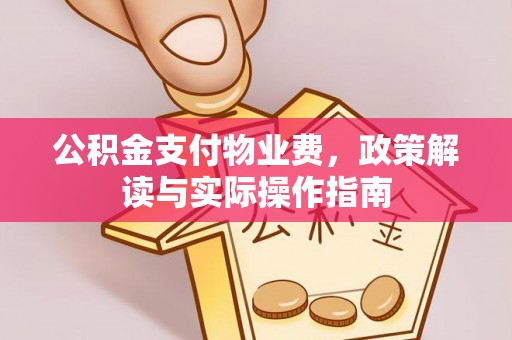 甘州公积金支付物业费，政策解读与实际操作指南