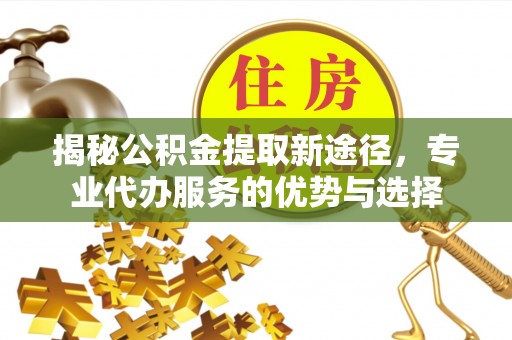 甘州揭秘公积金提取新途径，专业代办服务的优势与选择