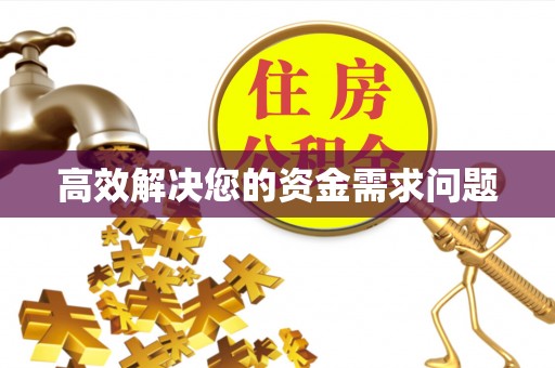甘州高效解决您的资金需求问题