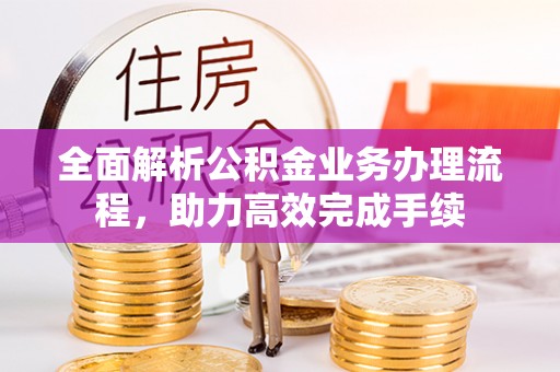 甘州全面解析公积金业务办理流程，助力高效完成手续