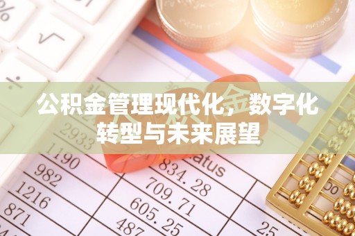 甘州公积金管理现代化，数字化转型与未来展望